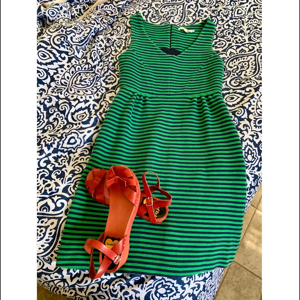 Boden Vintage Ponte Striped Dress - Picture 2 of 11